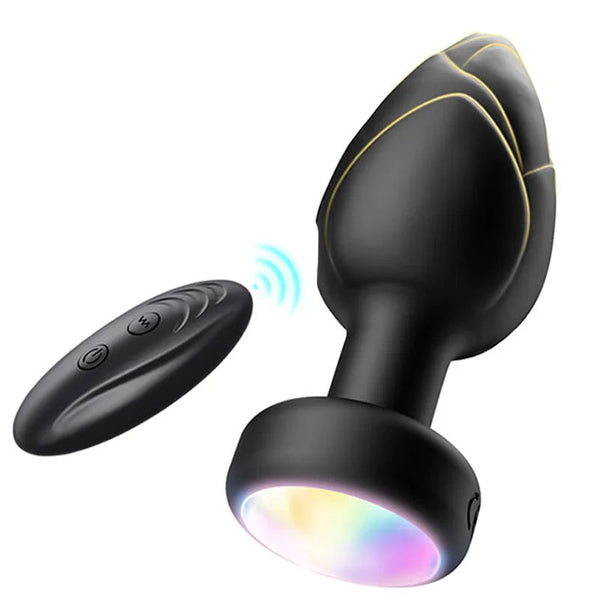 Lunéa Plug vibrante con telecomando e luce LED