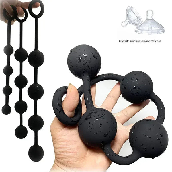Lunéa Sfere in silicone con anello di recupero — S/M/L